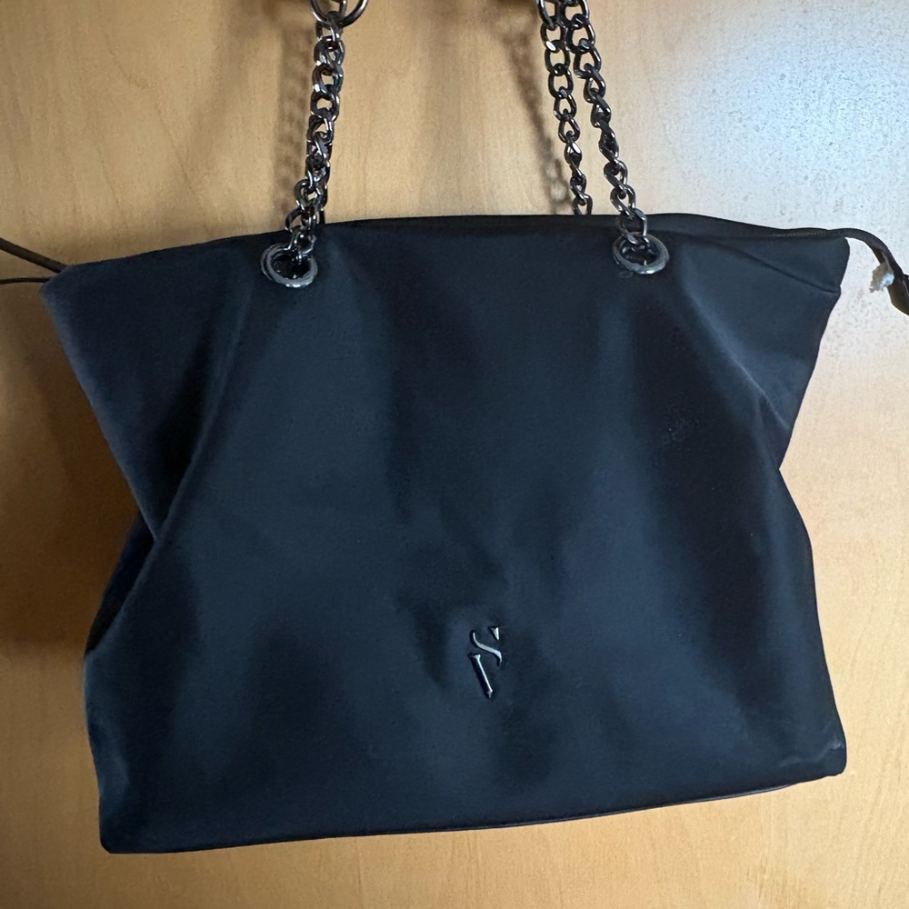 Simply Vera Vera Wang Black Tote with Chain Straps